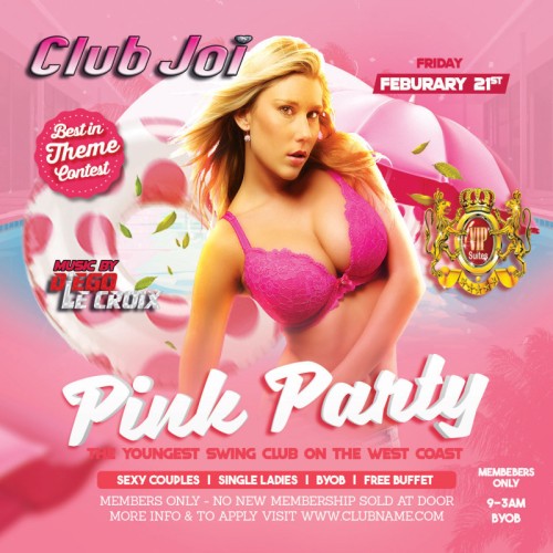 Pink Friday at Club Joi Show us Your Pink and Win!