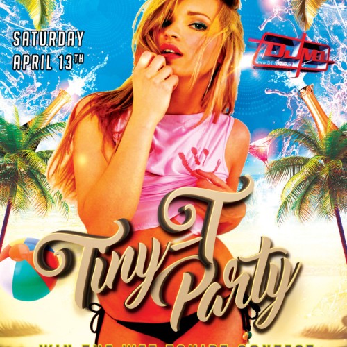 Tiny T Party at Club Joi WIN the Wet T Shirt Contest @ Midnight!
